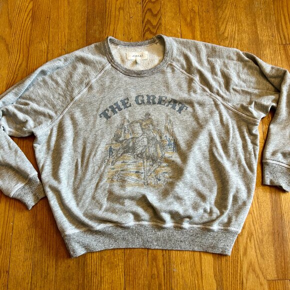 THE GREAT. College Sweatshirt With Rodeo Graphic Medium - Picture 5 of 10